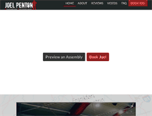 Tablet Screenshot of joelpenton.com
